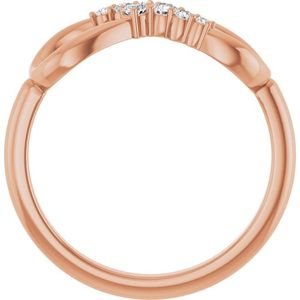 แหวนประดับอัญมณีสุดโรแมนติก รุ่น Stuller Infinity-Inspired 123779:602P ชุบโรเดียม เหมาะสำหรับเป็นแหวนหมั้นหรือของขวัญ - Product Image 2