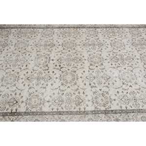 พรมตุรกีโบราณสีเบจ5.9 x 10.1ft แฮนด์เมดโพลีเอสเตอร์งานเย็บปะสำหรับห้องนั่งเล่นสี่เหลี่ยมผืนผ้าห้องโถงน้ำยาง - Product Image 5