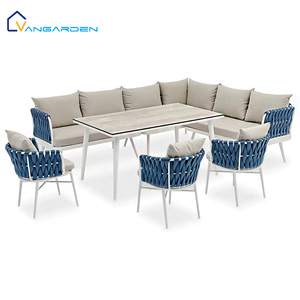 Meubles <span class=keywords><strong>en</strong></span> <span class=keywords><strong>aluminium</strong></span> tissés <span class=keywords><strong>en</strong></span> corde Patio Lounge Corde d'angle <span class=keywords><strong>en</strong></span> forme <span class=keywords><strong>de</strong></span> L Ensemble <span class=keywords><strong>de</strong></span> canapé pour vendeur d'usine <span class=keywords><strong>en</strong></span> gros Ensemble <span class=keywords><strong>de</strong></span> canapé d'angle nordique - Product Image 1