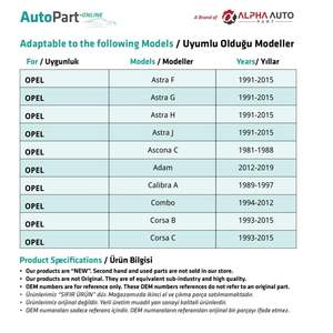 Lot de 50 clips en feutre d'isolation pour Opel, Peugeot, Renault (expédition depuis le fabricant turc) Code produit: FD113813-L - Product Image 2