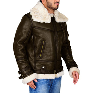 Nouvelle Veste en Cuir Blanc pour Homme – Design Tendance, Écologique, Imperméable et Décontractée pour l'Hiver - Product Image 1