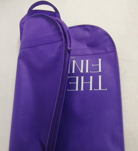 ถุงผ้านอนวูฟเวนพิมพ์ลายออกแบบได้ตามต้องการมีซิปถือชุดสูทแบบพกพาบรรจุภัณฑ์กันฝุ่นใช้ซ้ำได้ - Product Image 3