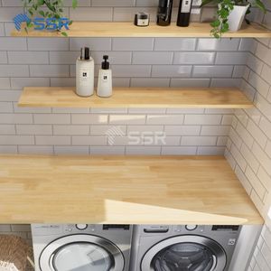 Encimera de Madera de Hevea Transparente de 25x1.5x96 Pulgadas, Encimera Moderna para Cocina/Island de Estilo Rústico - Fabricada en Vietnam por SSR VINA - Product Image 6