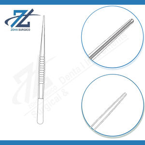 Fórceps de disección DeBakey de 240mm, rectos, atraumáticos mordazas de 2,8mm, instrumento de agarre de tejido vascular, grado quirúrgico inoxidable - Product Image 3