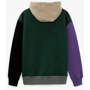 Sweatshirts à capuche en molleton d'hiver 100% coton pour hommes avec imprimés brodés Teints unis Poches vierges décontractées Coupe régulière - Product Image 5