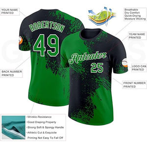 Maillot de baseball à manches courtes et col rond pour hommes, imprimé sur mesure, vêtements de sport respirants, maillot de softball à sublimation fabriqué au Pakistan - Product Image 4