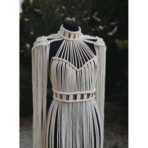 Vestido de Novia Boho Moderno para Playa, Estilo Sencillo en Línea A, Inspirado en Diosa Griega, Cintura Natural, Perlas, Materiales Personalizables, Largo hasta el Suelo para Novias - Product Image 1
