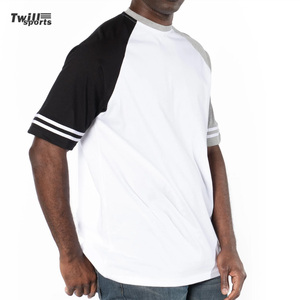 Hauts à col rond à la mode pour hommes 100% coton fibre de bambou manches courtes T-shirts raglan pour l'été tenue décontracté Hip Hop Street Style - Product Image 4