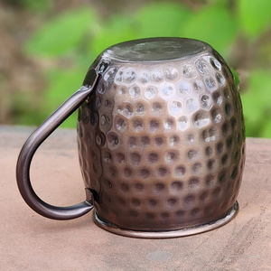 Handmade Rắn Đồng Moscow Mule Mug-Đôi Tường Cách Nhiệt cốc cà phê với thiết kế tối giản-Bao gồm Quà Tặng thủy tinh miễn phí - Product Image 2