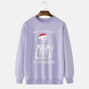 Sweat-shirts pour hommes en coton 100% à bas prix et tendance, matière thermique, design brodé, taille 3XL, sweat-shirts d'hiver - Product Image 1