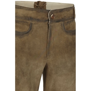 2026 unisexe taille européenne Style bavarois Lederhosen Shorts hommes traditionnel allemand Trachtenmode solide marron grande taille - Product Image 3