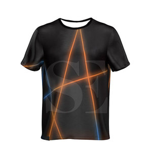เสื้อยืดลำลองของผู้ชายพิมพ์ลายโพลีเอสเตอร์/ ผ้าฝ้ายแห้งเร็วระบายอากาศได้ดีพิมพ์ลาย - Product Image 6