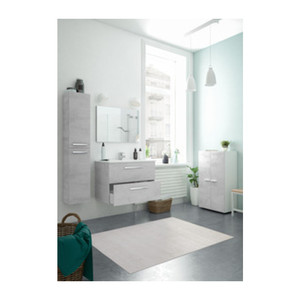 Mobile Bagno Aruba 2 Cassetti 80x45x57h cm Cemento - Product Image 1