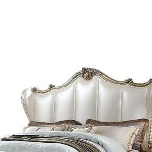 Classic French Victorian <b>Bed</b> - Gold Painted Mahogany - 305 - Product Image 5