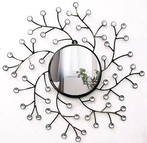 Top Selling Metal Wall <b>Mirror</b> With <b>Gold</b> Finished Personalized Bathroom Hanging Wall <b>Mirror</b> for Home Living Room Decor - Product Image 5
