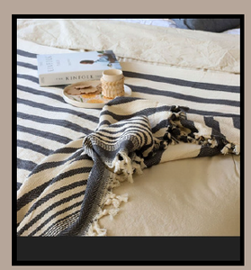 Couvre-lit en coton naturel motif zèbre 100 pour cent Brochet tissé léger 280x300 cm 110x118 pouces - Product Image 2