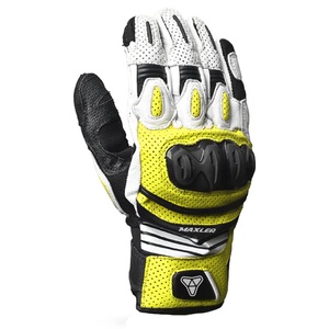 Gants de moto en cuir pour sports motorisés, course, compatibles écran tactile, pour hommes et femmes, noirs, prix de gros - Product Image 2