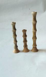 Bougeoir en bois de manguier Bougeoir en bois de manguier Bougeoir en bois d'acacia - Product Image 3