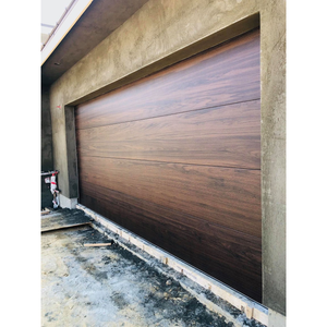 Porte <span class=keywords><strong>de</strong></span> <span class=keywords><strong>garage</strong></span> <span class=keywords><strong>automatique</strong></span> résidentielle à bas <span class=keywords><strong>prix</strong></span>, en aluminium noir sans cadre, en verre - Product Image 5