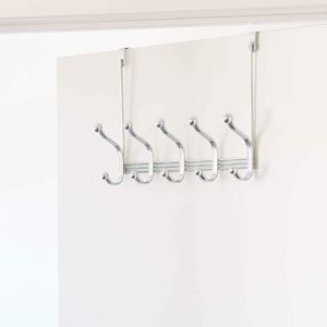 Porte-objets élégant en fer avec crochets courbes lisses, conçu pour suspendre des couronnes et des accessoires décoratifs - Product Image 5