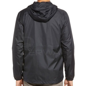 Veste coupe-vent pour homme sur mesure, veste d'hiver streetwear, tissu imperméable en polyester/nylon, col à capuche, fermeture éclair, séchage rapide - Product Image 3