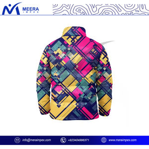 Chaqueta acolchada para hombre Teamwear, uniforme con logotipo personalizado, Abrigo acolchado a prueba de viento para personal de invierno, miembros del equipo o conjunto de ropa deportiva escolar - Product Image 3