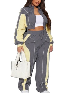 Ensemble de survêtement unisexe en nylon coupe-vent décontracté et écologique, couleur unie, grande taille, idéal pour le jogging et la course à pied – Collection Automne 2026 – Meilleures ventes - Product Image 2