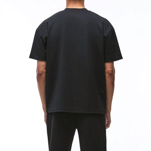Venta al por mayor Premium 100% algodón hombres camiseta suelta Ajuste de gran tamaño antiarrugas peso pesado camiseta personalizada transpirable y cómoda - Product Image 3