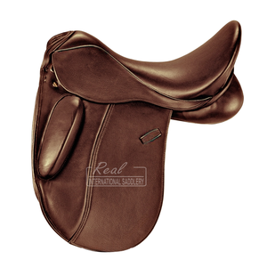 Selle de dressage de haute qualité en cuir de vachette fin, style anglais, confortable et durable avec siège artisanal doux - Product Image 1