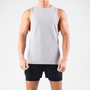 Chất Lượng Cao Người Đàn Ông Của Không Tay Phòng Tập Thể Dục Chạy Tank Tops Màu Đen Tập Thể Dục Chặt Chẽ Nén Áo Sơ Mi Thể Hình Chạy Tùy Chỉnh Singlets - Product Image 1