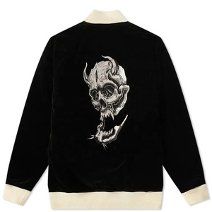 Vestes bomber en satin double face pour hommes, broderie personnalisée, prix bas, faible MOQ, fabrication d'usine Flyingkick Enterprises - Product Image 4