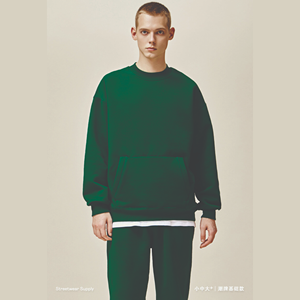 Wholesale High Quality 280g StreetWear 90s Tracksuits <b>Thick</b> <b>Fleece</b> Loose Pattern Custom Tracksuits Heavy Weight Men Clothing Set - Product Image 4