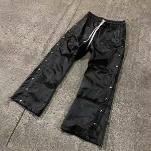 2025 Logo personnalisé Street Wear Hip Hop hommes pantalons lavé cordon pantalon Street Wear hommes Nylon pantalon - Product Image 2