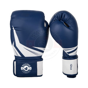Guantes de boxeo para hombres y mujeres, de cuero para entrenamiento profesional, Muay Thai, Kickboxing, para adultos - Product Image 1