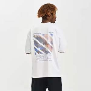 2025 été Collection hommes impression créative décontracté 100% coton T-Shirt à manches courtes 240 grammes nouvelle mode nationale tricoté - Product Image 6