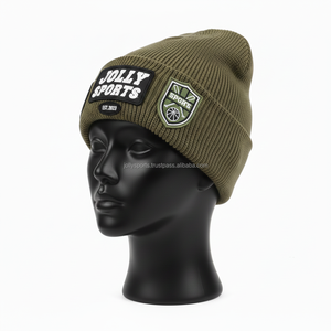 Gorro de Punto Acrílico de 300 g/m² para Mujer, Color Oliva, Estilo Invernal Acogedor, Logotipo Personalizado Bordado y Parche Tejido, Gorro Jacquard - Product Image 3