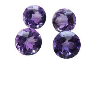 Piedra de amatista púrpura natural hecha a mano corte facetado forma redonda piedra preciosa suelta de la tienda al por mayor en línea ahora para la fabricación de joyas - Product Image 4