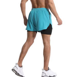 Short de sport à séchage rapide, pantalon de sport double couche pour hommes et femmes, pantalon de sport de course en plein air, pantalon de survêtement respirant absorbant la sueur OEM - Product Image 3