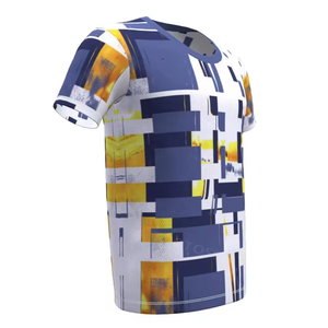 Camiseta con estampado personalizado para hombre, camisetas de algodón 100% con cuello grueso, camisetas de cuello simulado de gran tamaño lisas de peso pesado para hombre - Product Image 3