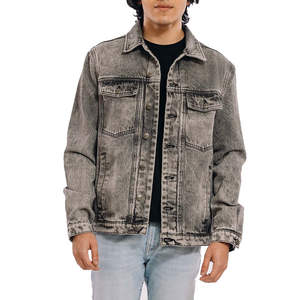 Chaqueta Vaquera Unisex de Textura Suave, Diseño Limpio, Material Duradero, Perfecta para Atuendos Diarios y Ventas de Ropa al por Mayor - Product Image 5