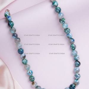 Collier de perles en acrylique minimalisme grandes perles de boule en plastique transparentes chaînes appropriées de mariage de mélange de couleurs exagérées - Product Image 2