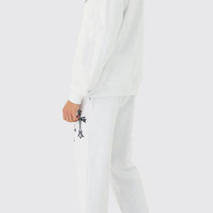 Los mejores fabricantes de ropa de Pakistán, pantalones acampanados personalizados, chándal de jogging de algodón desteñido al sol Vintage para hombres - Product Image 3