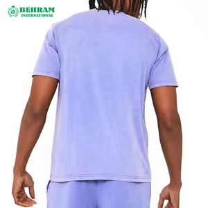 T-shirts pour hommes grande taille à col rond, 100% coton, écologiques, respirants, coupe ample, pour la gym et l'entraînement, vente en gros à bas prix - Product Image 5