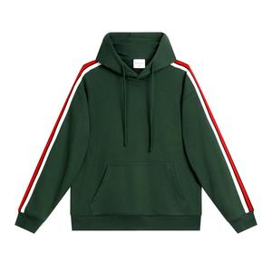 Vintage 380g Heavy French Terry Pullover <b>Hoodie</b> Men's Loose <b>Red</b> Webbing Casual Hoodies - Product Image 1