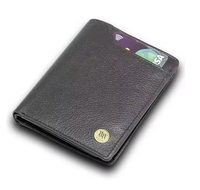 Dompet Lipat Dua Kulit Asli Wriza Ultra-Slim dengan RFID Blocking & Desain Tahan Lama, Nyaman Dimasukkan ke Dalam Saku Tanpa Menambah Volume