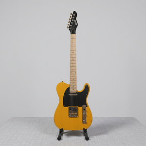 Guitarra Eléctrica Slick Guitar SL55KM, Color Butterscotch Envejecido, Pastillas Dobles de Bobina Simple, Diapasón de Arce, cop3 - Product Image 1