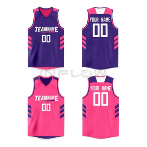 Custom Design 100% Polyester Basketball Apparel Basketball Jersey Uniforms <b>Sets</b> Youth Team Pattern Sublimation - Product Image 3