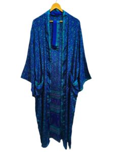 Party Wear Shirt Silk <b>kimono</b> For Woman's Multi Color Soft House Wear Multi Color Silk Blouse Short robe <b>kimono</b> Free Size lounge - Product Image 4