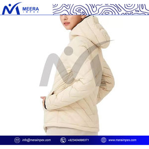 Hot Sales <b>Women</b> Winter Puffer Jacket High Quality Breathable Fabric Cotton Filling Padded <b>Parkas</b> Coat for Winter Wear - Product Image 3