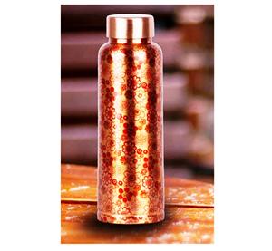 <b>Water</b> Bottle Designer Copper <b>Water</b> Bottle Handcrafted Personalized Handmade Gift Handmade Indian Product - Product Image 5